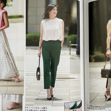 「女友達と会う日のコーデ」がテーマ。撮影ショット&オフショット。