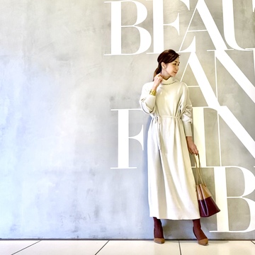 サスティナブルアイテムのコーデ