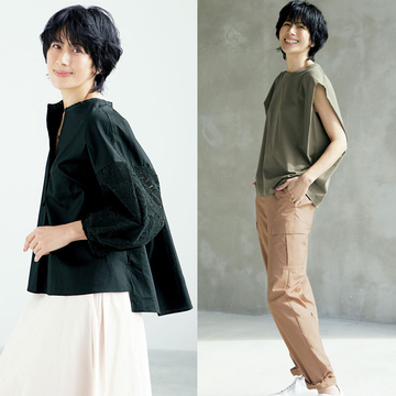長谷川理恵さんが着こなす。アラフィーの理想の細見え服とは？