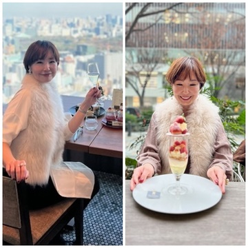 ホテルでのスイーツタイムはお気に入りのファーベストで♥