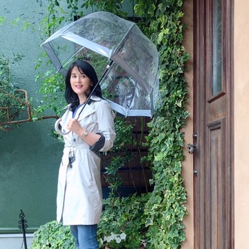 FULTONの傘で雨の日コーデ