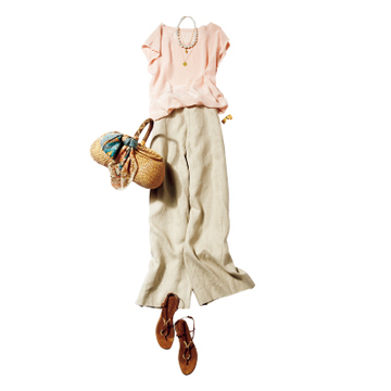 フェミニンを常に意識「ワイドパンツ」選び　【身長別「ワイドパンツ」“大きい私”関戸智美さんの場合】