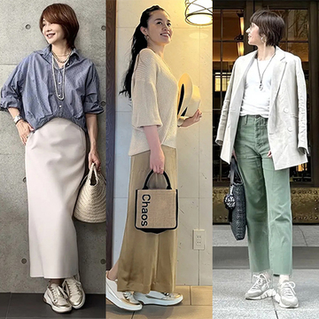 使い勝手抜群！50代でも老け見えしない「ベージュコーデ」3選