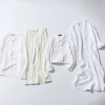 白は「清潔感」、ベージュは「上品さ」がカギ！ 大人を彩るリネンアイテム8【色で指南する「大人のリネン」】