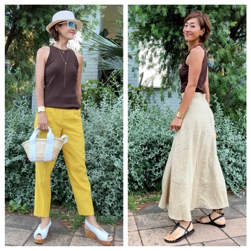 【着回し力抜群】プチプラブラトップで叶える！スカート＆パンツの2way着こなし術