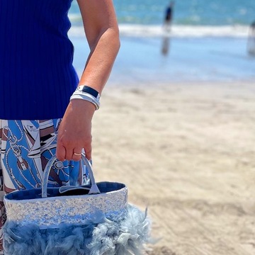 夏といえば、、、海色のブルーコーデと、かき氷  2021 ♪