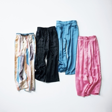 華やか＆リラクシーな大人のパンツ4選【夏は「薄艶ボトム」さえあればいい！】