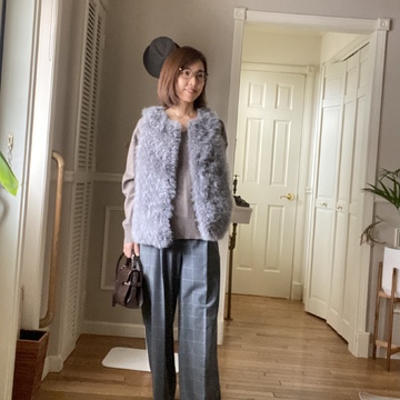 UNIQLOグレーパンツコーデ