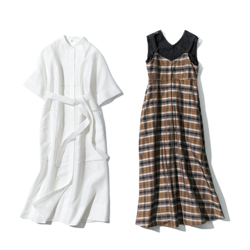 【50代が買うべき最愛ブランドの“推し”】上質素材を惜しみなく使ったエブールのフェミニンワンピース