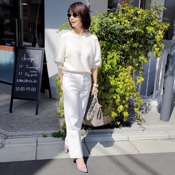 買ってよかった♡ユニクロのホワイトニット