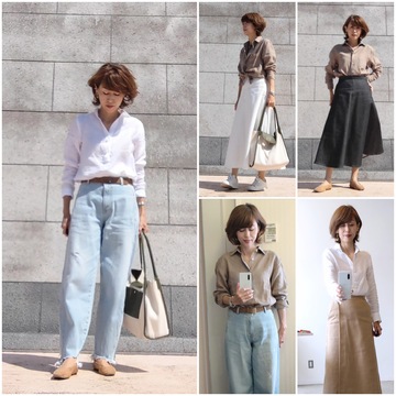 麻は好きですか!?麻シャツ×コーデのご紹介です。