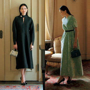 【特別な日のワンピース9選】シルエット&カラーでマチュアな知性を香らせる