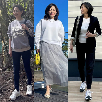 50代の初夏のお出かけに活躍してくれる「スウェットコーデ」3選