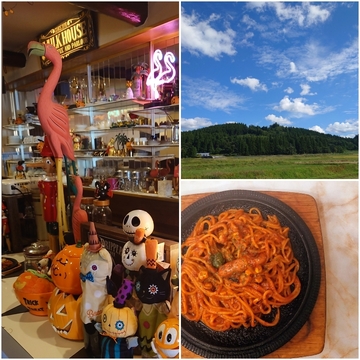 休日のドライブ🚗田舎の風景と濃厚ナポリタン🍝