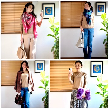 秋気分を盛り上げる！UNIQLOベージュニット８コーディネート