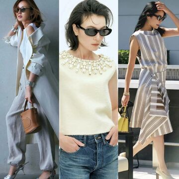 エレガントな気品とカッコよさ！サングラスが引き立てる50代の夏スタイル