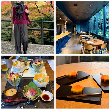 【大人の京都】ゆったりとした時間が過ごせるレストランとお寺巡りコーディネート
