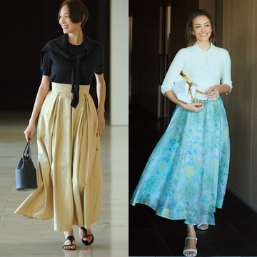 【織り&柄スカートコーデ6選】ドラマティックでかっこいいスカートスタイル
