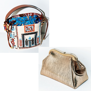 【夏コーデのアクセントになるバッグ2選】クリスチャン ルブタンの「グリーカバ ミニ」とブルガリの「セルペンティ」