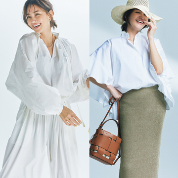 【華やかな白ブラウスコーデ6選】格別の存在感を発揮するカジュアルな白で抜け感を演出
