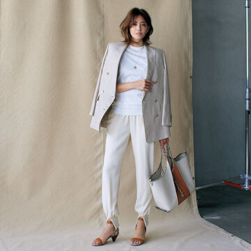 誰もがスタイルよく見える！ コルピエロの落ち感イージーパンツ【大人仕様の絶品パンツ】