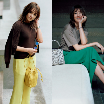 【旬のスパイシーカラーを投入した華やぎコーデ2選】アースカラーが引き立つきれい色のスタイルを提案