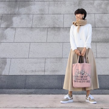 銀座の神社巡りはボリュームスカートで‼