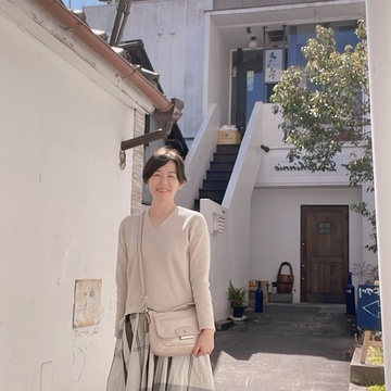 お気に入りのスカートで観劇に。