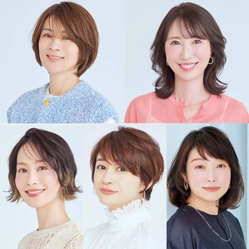 立体感と白髪カバーを叶える！50代に人気の「前髪あり・なし」ヘアスタイル【50代髪型人気ランキングTOP10】