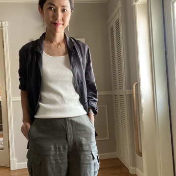 GUのリブタンクトップ