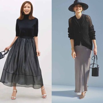 今っぽく涼しげなモノトーンスタイルから初夏のムードを満喫できるメッシュカーディガンまで【50代の1週間コーデ】