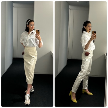 UNIQLOとZARAで高見えなオールホワイトコーデ