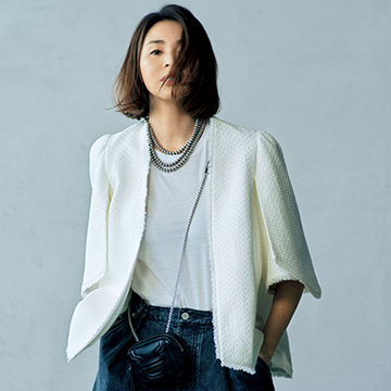 ボトムスを選ばない！今季注目の「ツイードジャケット」で大人のきれい見せを実現