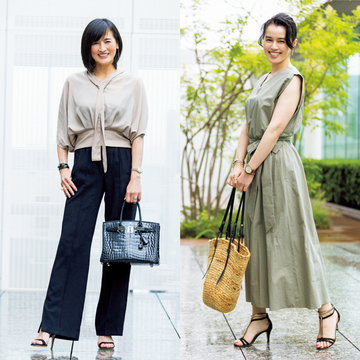 夏仕様のアースカラー。ドライタッチの夏服で秋を先取り！【エクラ 華組の“涼”感SNAP】