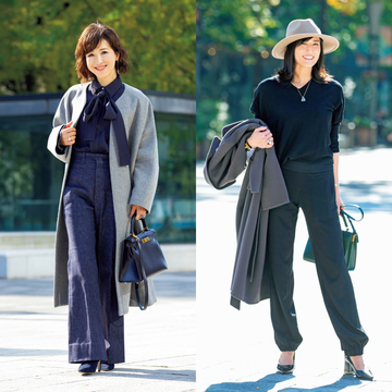 やっぱり頼れるのは濃色ワントーン！ エクラ 華組のコーデテクを紹介【女友だちと会う日のベストコーデ】