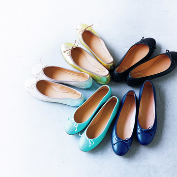 名品バレエシューズクローズアップ　五選