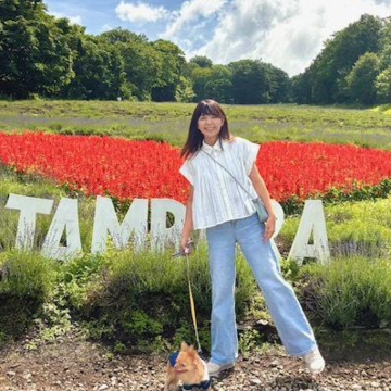 白シャツとデニムでラベンダー畑へ♪