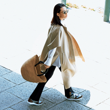 ベーシックアイテムは旬のデザインに挑戦【村山佳世子さんの最旬コーデ】