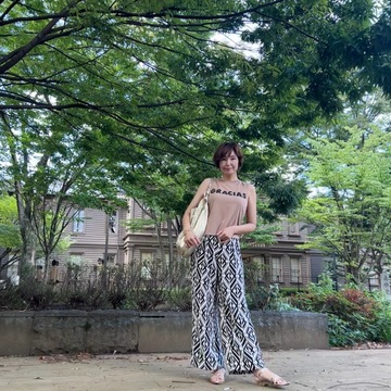 楽映え柄パンツ