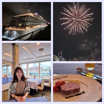 横浜開港記念日クルージング：豪華ディナーと花火の饗宴♪