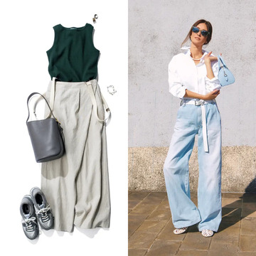 夏にぴったりなナチュラル配色のカジュアルコーデから白シャツ×デニムの王道コンビまで【50代の1週間コーデ】