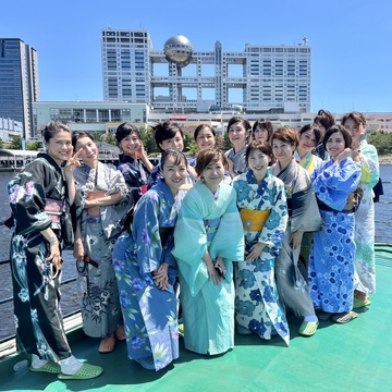 Jマダムの♡浴衣で屋形船✨前編