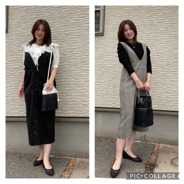 JSK(ジャンバースカート）で秋へつなぐコーデ