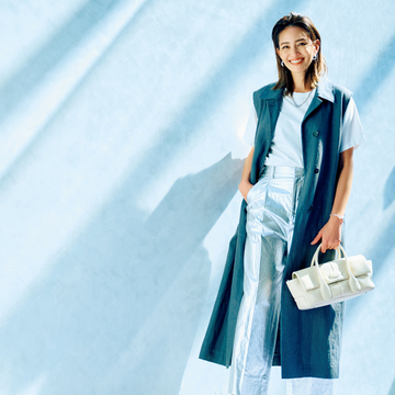 【初夏のツヤめきボトム】シルバー箔のメタリックパンツで一気にしゃれ見え！