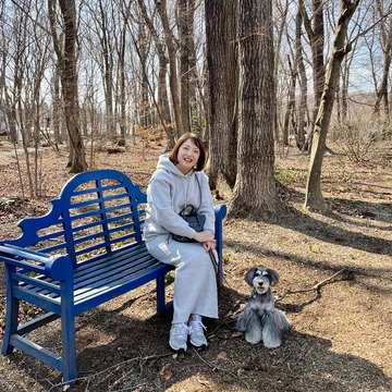 GUセットアップのカジュアルコーデで那須高原へ