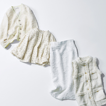 【50代がいま欲しい！最新白ジャーナル】装いをクラスアップさせる“ツイードの白”アイテム4選