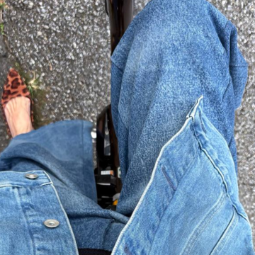 アラフィフUNIQLOデニムジャケットコーデ