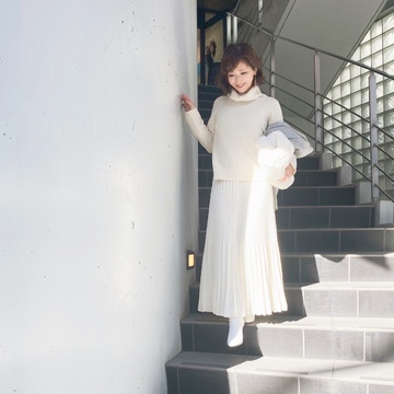 冬の白コーデはわたしの定番です‼︎