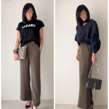 秋のパンツスタイル