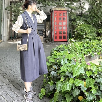 ジレワンピースでお誕生日会ランチへ